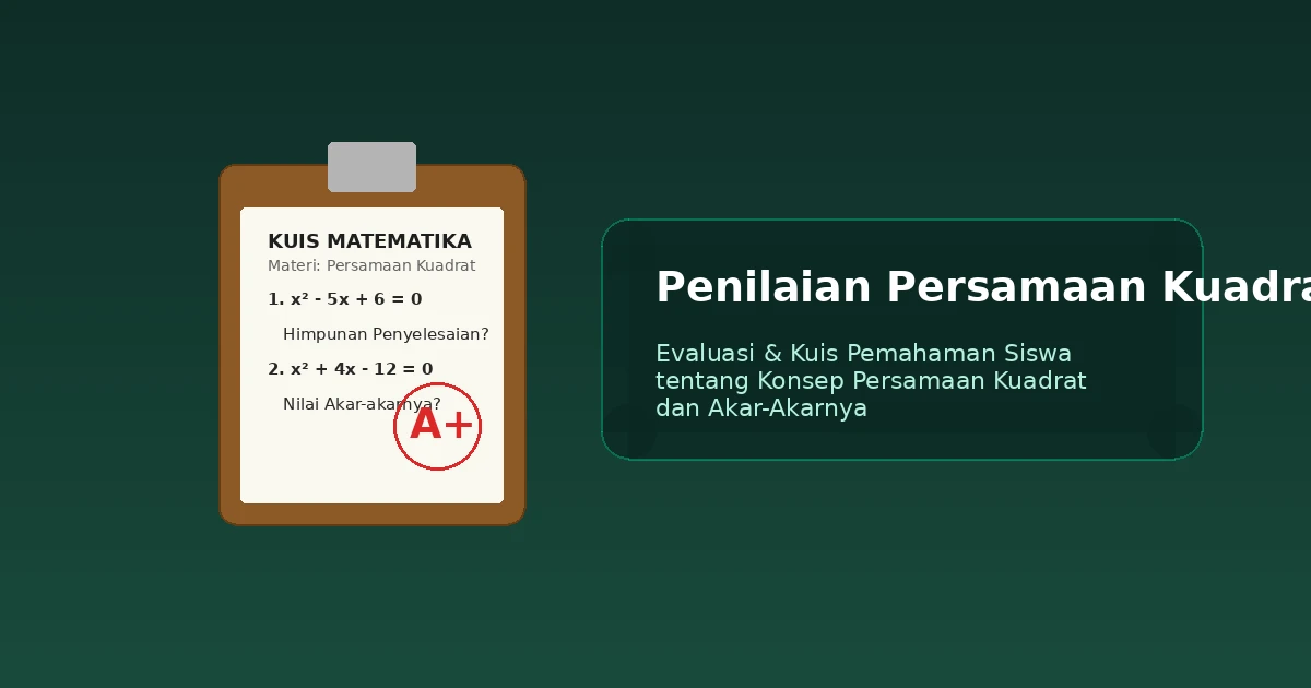 Featured image for Penilaian Materi Persamaan Kuadrat