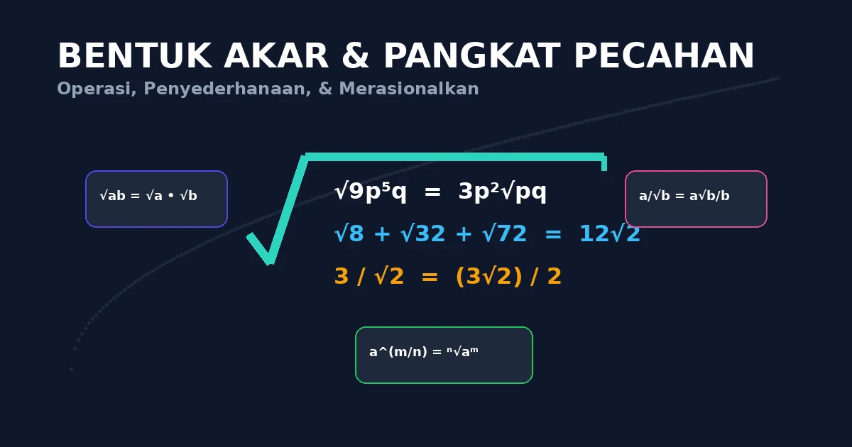 Featured image for Kuis Materi Bentuk Akar