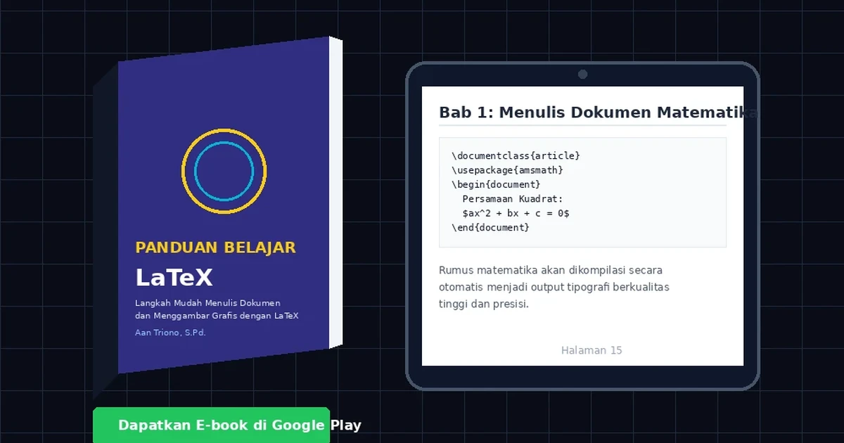 Featured image for Buku Panduan Belajar LaTeX