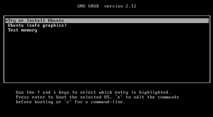 Ubuntu Partitioning Options