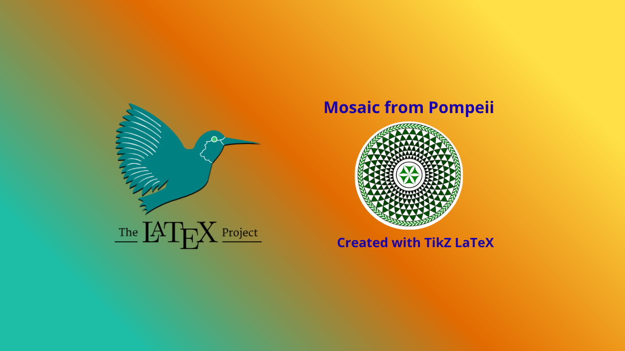 Featured image for Creating Pompeii Mosaic Patterns with LaTeX TikZ